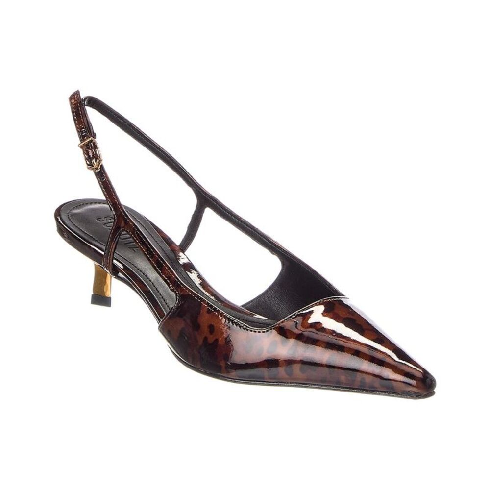 Schutz Sophia Patent Stiletto Pump, Brown